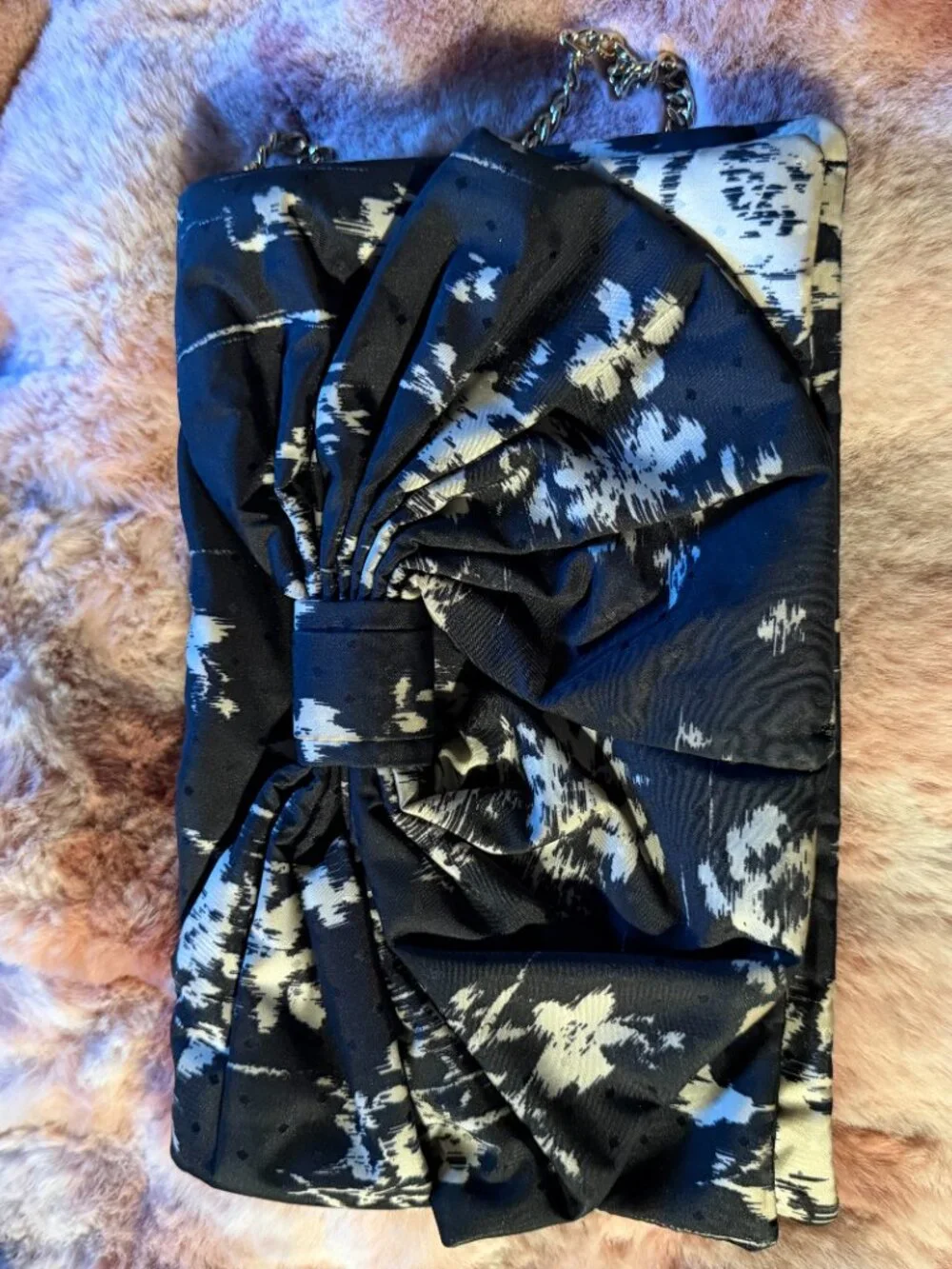 Nylon Floral clutch/shoulderbag Red Valentino